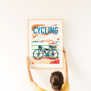 Art Print - Cycling Phnom Penh