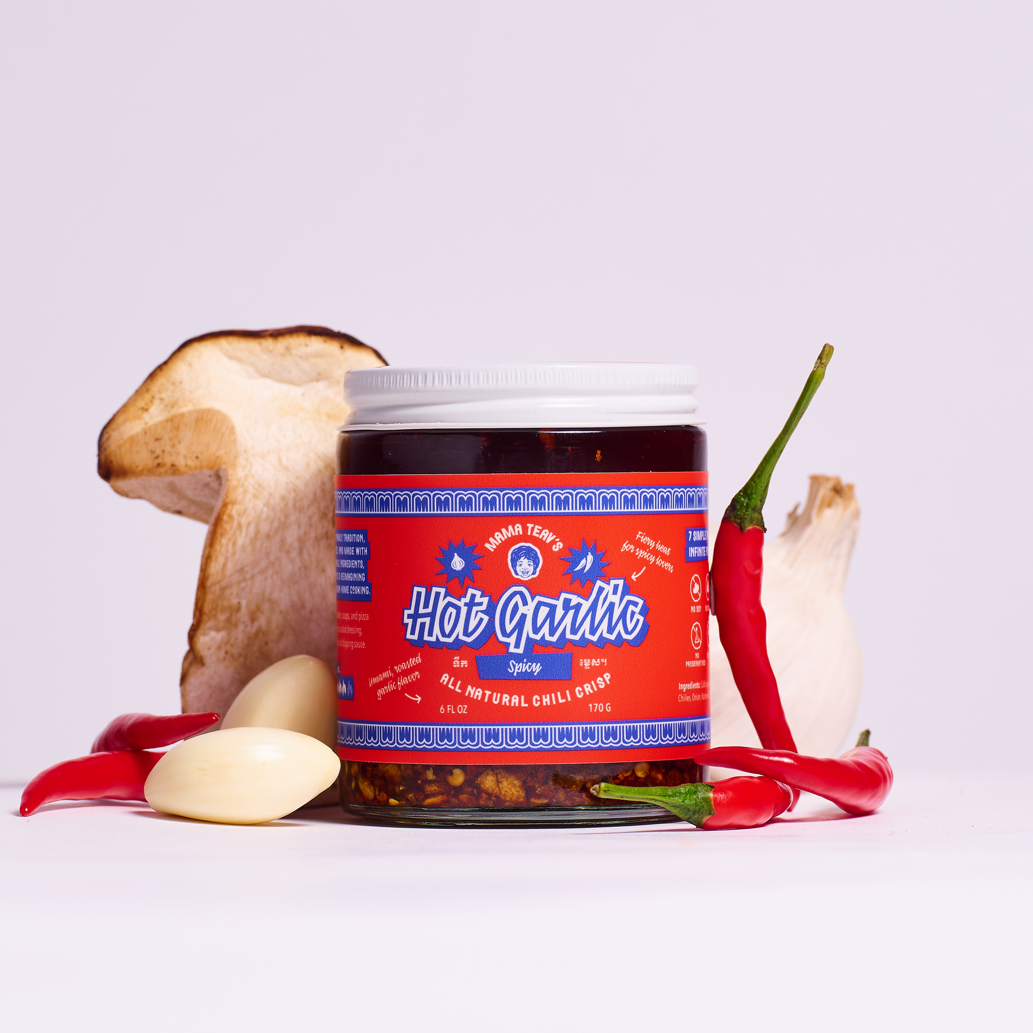 Mama Teav's Hot Garlic - Spicy – CamThrive