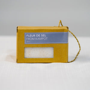 Spice up your food with Cambodia's renowned Kampot Fleur del sel. Locally harvested Fleur de sel carries a natural seawater taste that enhances your food to another level.