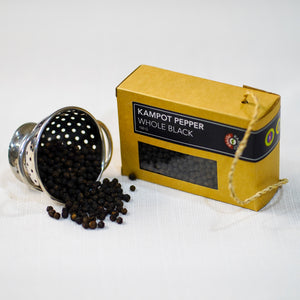 Spice up your food with Cambodia's renowned Kampot peppers. These black peppercorns are small drops of peppery heat that explode in your mouth and spice up your food magically.